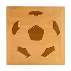 Soccer Ball Wood Photo Frame Cube by Ket1n9