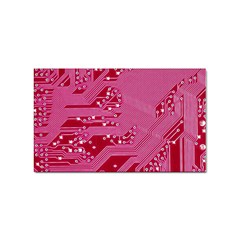 Pink Circuit Pattern Sticker (rectangular) by Ket1n9