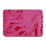 Pink Circuit Pattern Plate Mats 18 x12  Plate Mat