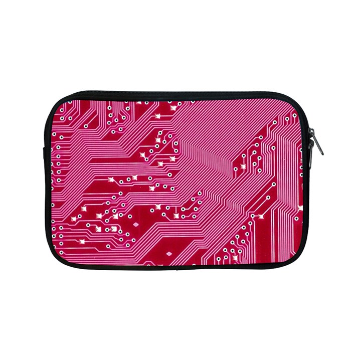 Pink Circuit Pattern Apple iPad Mini Zipper Cases