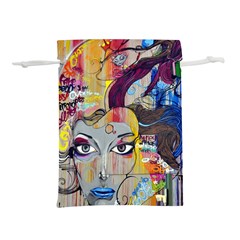 Graffiti-mural-street-art-painting Lightweight Drawstring Pouch (s) by Ket1n9