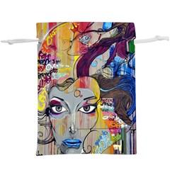 Graffiti-mural-street-art-painting Lightweight Drawstring Pouch (xl) by Ket1n9