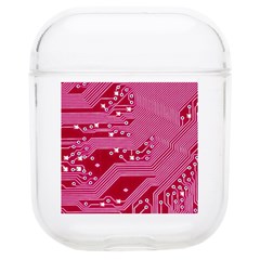 Pink Circuit Pattern Airpods 1/2 Case by Ket1n9