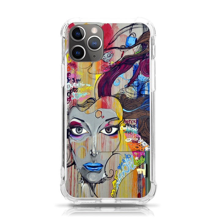 Graffiti-mural-street-art-painting iPhone 11 Pro 5.8 Inch TPU UV Print Case