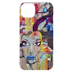 Graffiti-mural-street-art-painting Iphone 14 Plus Black Uv Print Case by Ket1n9