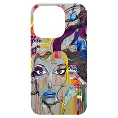 Graffiti-mural-street-art-painting Iphone 14 Pro Black Uv Print Case by Ket1n9