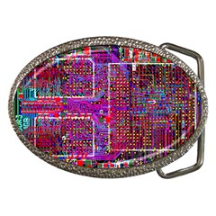 Technology Circuit Board Layout Pattern Belt Buckles by Ket1n9