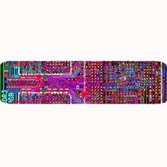 Technology Circuit Board Layout Pattern Large Bar Mat by Ket1n9