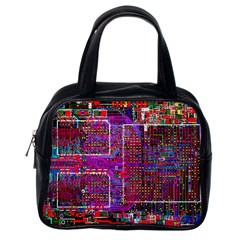 Technology Circuit Board Layout Pattern Classic Handbag (one Side) by Ket1n9