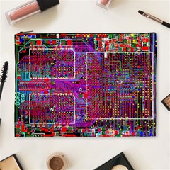 Technology Circuit Board Layout Pattern Cosmetic Bag (xl) by Ket1n9