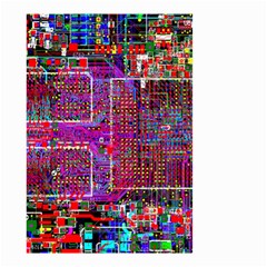 Technology Circuit Board Layout Pattern Small Garden Flag (two Sides) by Ket1n9