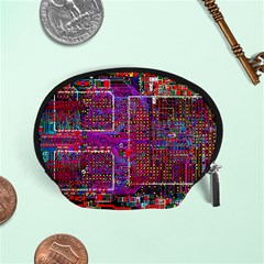 Technology Circuit Board Layout Pattern Accessory Pouch (small) by Ket1n9