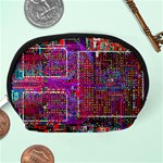 Technology Circuit Board Layout Pattern Accessory Pouch (Medium) Back