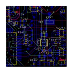 Technology Circuit Board Layout Tile Coaster