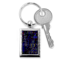 Technology Circuit Board Layout Key Chain (rectangle) by Ket1n9