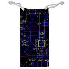 Technology Circuit Board Layout Jewelry Bag by Ket1n9