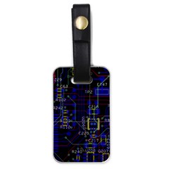 Technology Circuit Board Layout Luggage Tag (one Side) by Ket1n9