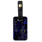 Technology Circuit Board Layout Luggage Tag (one side) Front