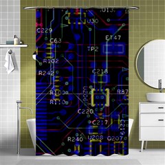 Technology Circuit Board Layout Shower Curtain 48  X 72  (small)  by Ket1n9