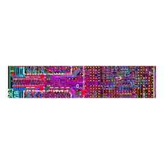 Technology Circuit Board Layout Pattern Velvet Scrunchie by Ket1n9