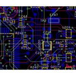 Technology Circuit Board Layout Deluxe Canvas 14  x 11  (Stretched) 14  x 11  x 1.5  Stretched Canvas