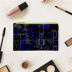 Technology Circuit Board Layout Cosmetic Bag (xs) by Ket1n9