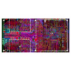 Technology Circuit Board Layout Pattern Banner And Sign 4  X 2  by Ket1n9