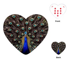 Peacock Playing Cards Single Design (heart) by Ket1n9