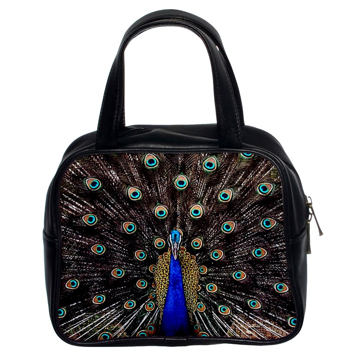 Peacock Classic Handbag (Two Sides)