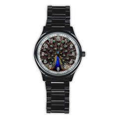 Peacock Stainless Steel Round Watch by Ket1n9