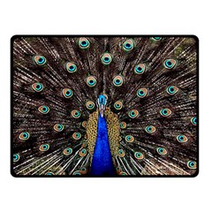 Peacock Two Sides Fleece Blanket (small) by Ket1n9