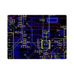 Technology Circuit Board Layout Premium Plush Fleece Blanket (mini) by Ket1n9