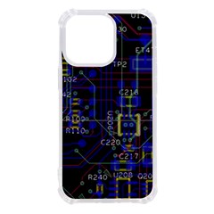 Technology Circuit Board Layout Iphone 13 Pro Tpu Uv Print Case by Ket1n9