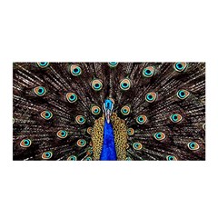 Peacock Satin Wrap 35  X 70  by Ket1n9