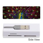 Beautiful Peacock Feather Memory Card Reader (Stick) Front