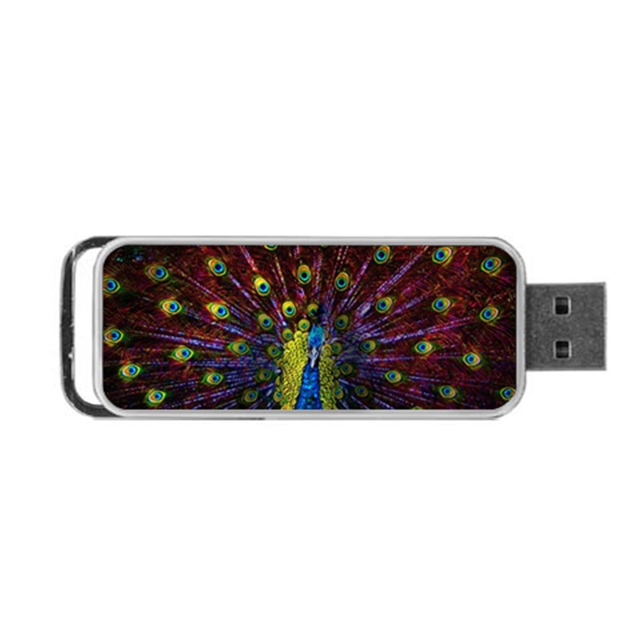 Beautiful Peacock Feather Portable USB Flash (One Side)