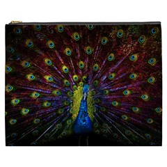 Beautiful Peacock Feather Cosmetic Bag (xxxl) by Ket1n9