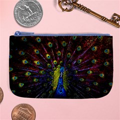 Beautiful Peacock Feather Large Coin Purse by Ket1n9