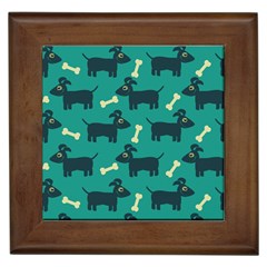 Happy-dogs Animals Pattern Framed Tile by Ket1n9