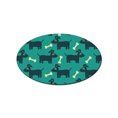 Happy-dogs Animals Pattern Sticker Oval (10 Pack) by Ket1n9