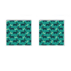 Happy-dogs Animals Pattern Cufflinks (square) by Ket1n9