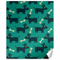 Happy-dogs Animals Pattern Canvas 16  X 20  by Ket1n9