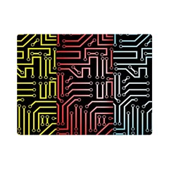 Circuit Board Seamless Patterns Set Premium Plush Fleece Blanket (mini) by Ket1n9