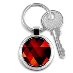 Abstract Triangle Wallpaper Key Chain (round) by Ket1n9