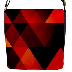 Abstract Triangle Wallpaper Flap Closure Messenger Bag (s) by Ket1n9