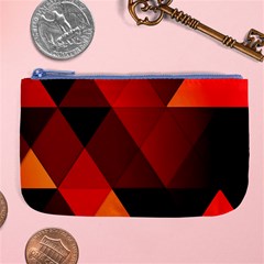 Abstract Triangle Wallpaper Large Coin Purse by Ket1n9