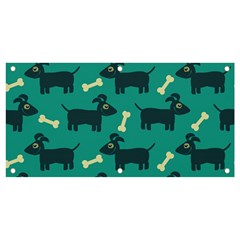 Happy-dogs Animals Pattern Banner And Sign 4  X 2  by Ket1n9