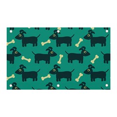 Happy-dogs Animals Pattern Banner And Sign 5  X 3  by Ket1n9