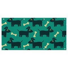 Happy-dogs Animals Pattern Banner And Sign 8  X 4  by Ket1n9