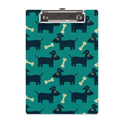 Happy-dogs Animals Pattern A5 Acrylic Clipboard by Ket1n9